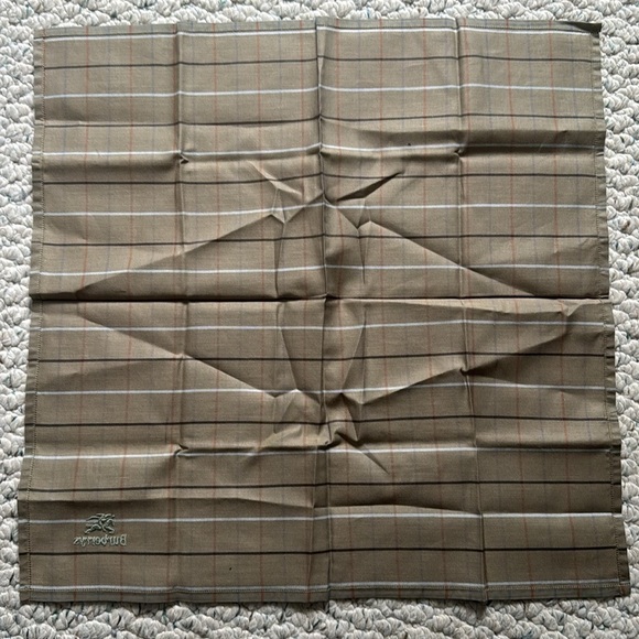 Burberry Tan Silk Pocket Square - Picture 3 of 3
